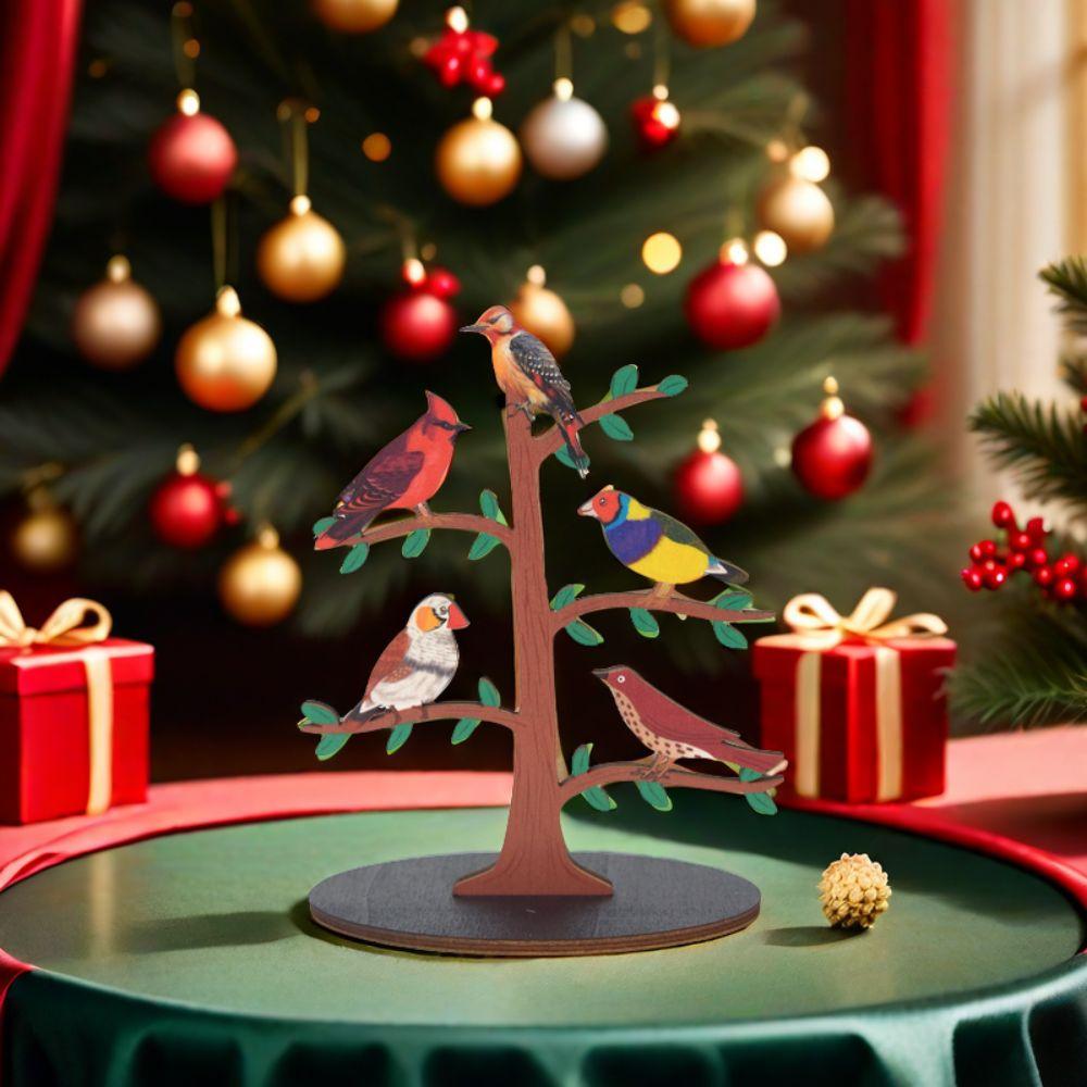 

Branch Birds Desktop Ornaments Wooden Festive Decorations New Creative Home Decor