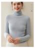 Women's 100% Pure Cashmere High Neck Seamless Turtleneck Sweater - Slim Fit Autumn Winter Knitwear