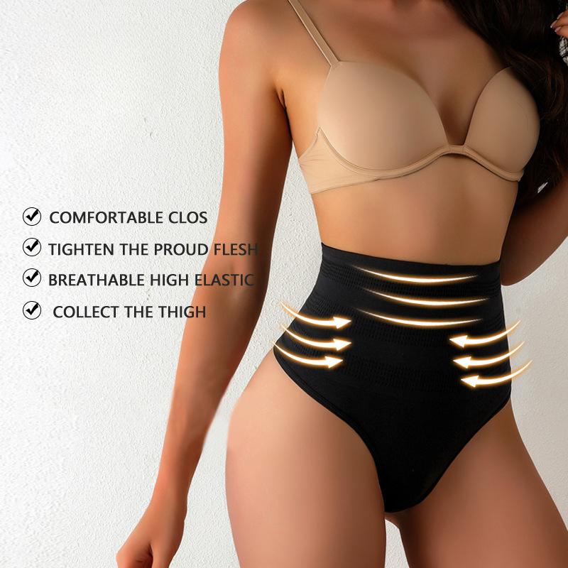 Tummy Control Shapewear Panties Women Belly Shaper High Waist Seamless Thong Breathable Slimming Female Body Shapers Underwear