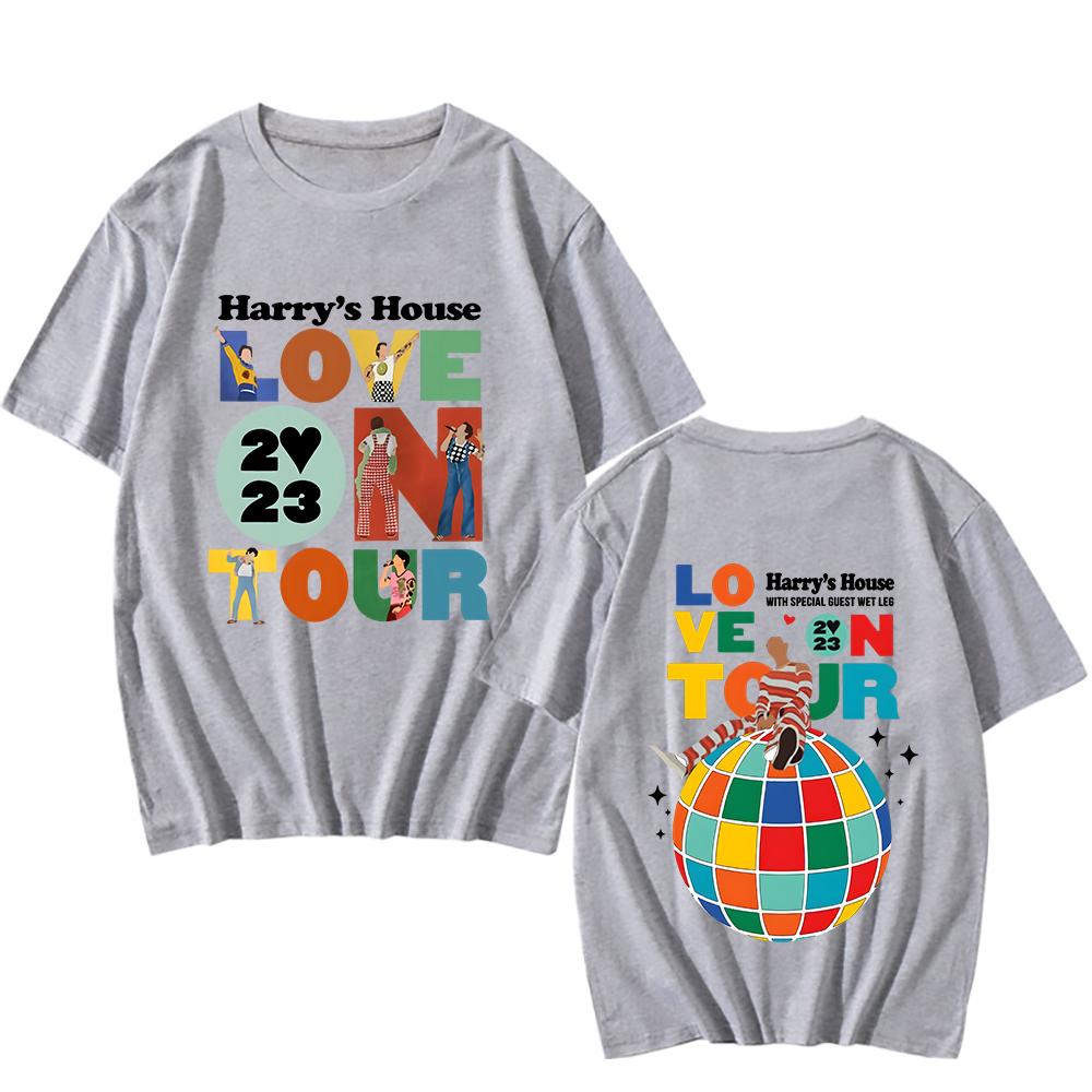 2026 SpringSummer Harrys House Love on Tour Tshirt for Men Round Neck Casual ShortSleeved Shirt Trendy Tshirt