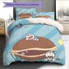 Doraemon4 Pattern Bedding Quilt Set Home Decoration Gift (1 * Duvet Cover + 2 * Pillowcase Without Core)