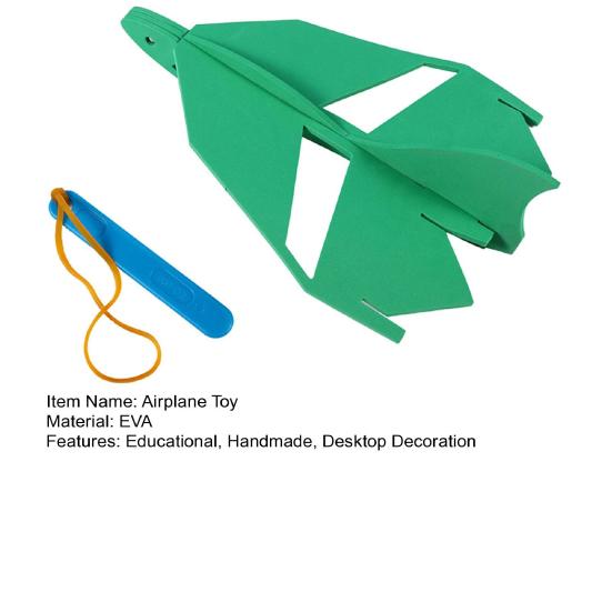 1 Set DIY Stunt Catapult Airplane Toy Kit Handmade EVA Puzzle Launching