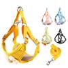 Dog Leash Slip Lead Vest with Lovely Flower Vest Rope 4ft Long Pet Strong Training Walking Swimming Hiking Lead