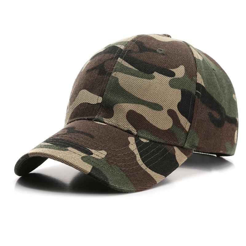 Curved Brim Camouflage Baseball Cap Outdoor Sports Sunshade Camouflage Hat Camping Military Training Duckbill Cap
