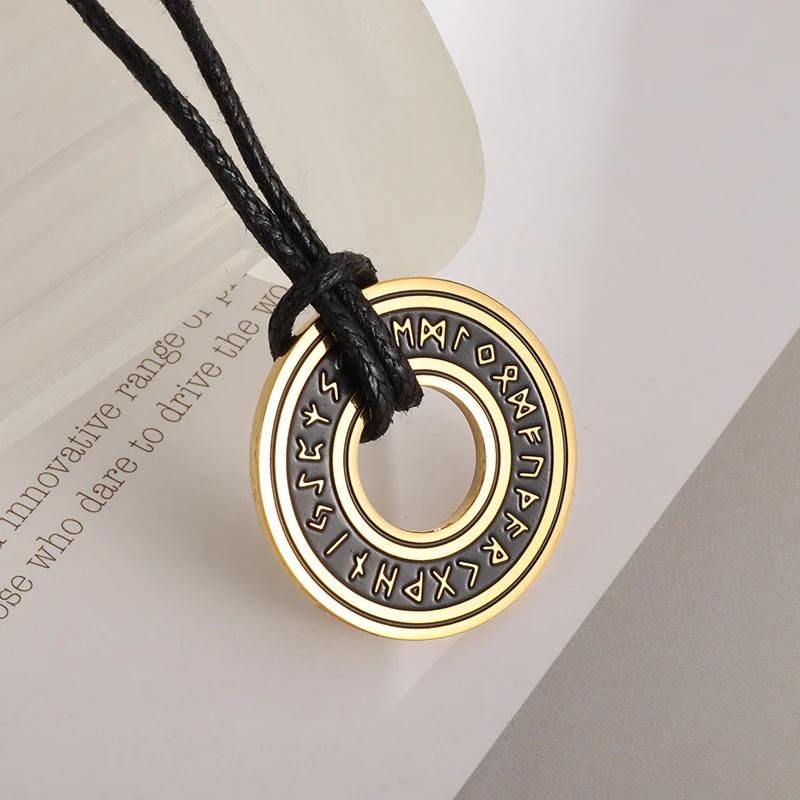 European and American Popular Titanium Steel Solomon Magic Amulet Pendant Fashion Stainless Steel Seven Angel Guardian Necklace