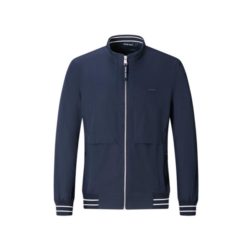 SEPTWOLVES Men's Stand-Up Collar Pongee Jacquard Jacket