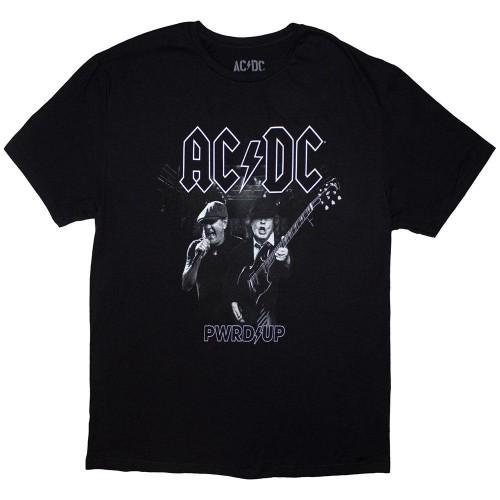 AC/DC Unisex Adult PWRD-UP B&W Photo T-Shirt