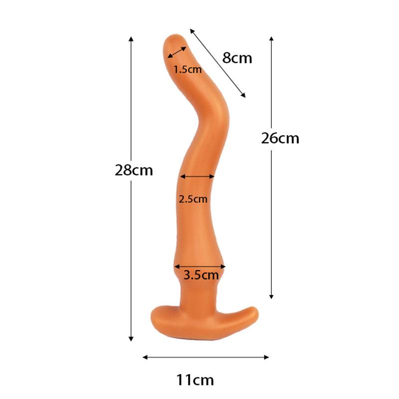 Golden Dragon Anal Plug 3-Piece Set for Both Men and Women Self-pleasure Toy Soft Liquid Silicone Adult Toys for Anal Play