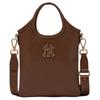 New MLB Monogram Tote Bag, Shopping Bag, Handbag Women's Ecru/Black/Brown 7ACRMDN5N