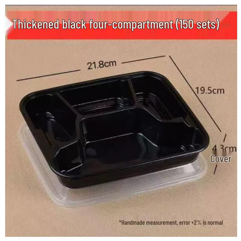 Saikeyou Disposable PP Plastic Takeout Meal Boxes