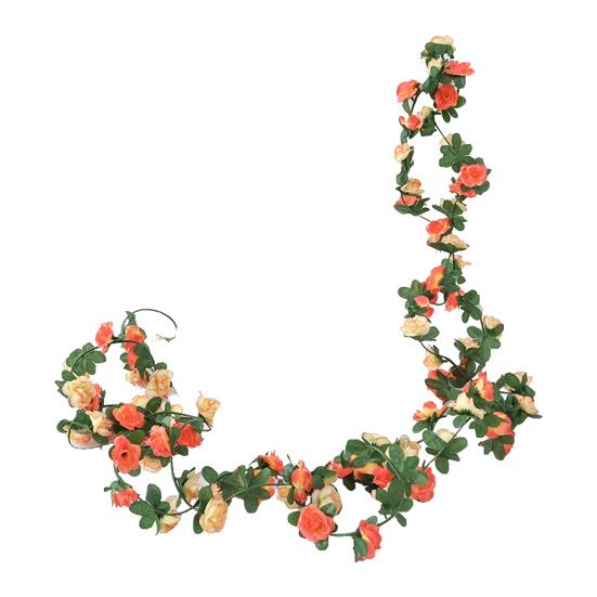 2 Pcs Rose Garlands Artificial Rose Vines Faux Flower Garlands