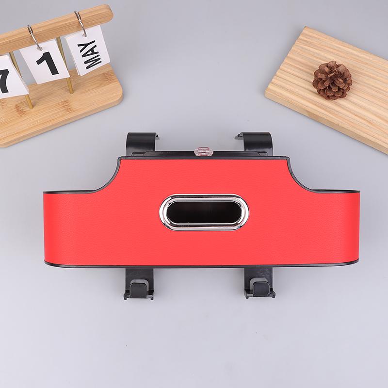 

Car Backseat Hanging Seat Hook Storage Cup Holder Phone Holder Universal Car Interior Seat Back Organizer 4-In-1 Storage Box красный