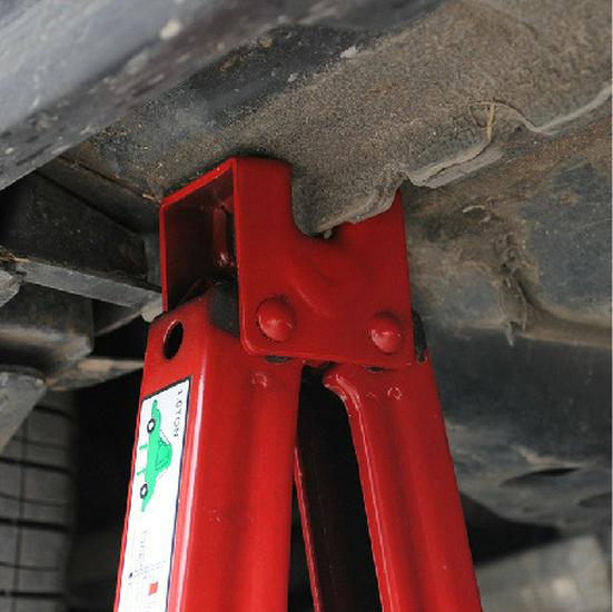 Cric Auto 2.0T cu Manivelă Foarfecă, Utilizare de Urgență în Aer Liber, Negru