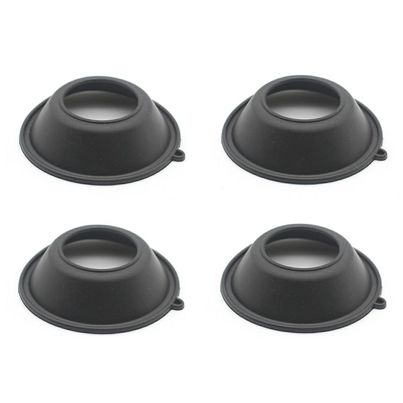 look-Motorcycle 4Pcs Carburetor Film Diaphragm Rubber Carburetor Vacuum Membrane for VLX400 Steed400 VLX/Steed