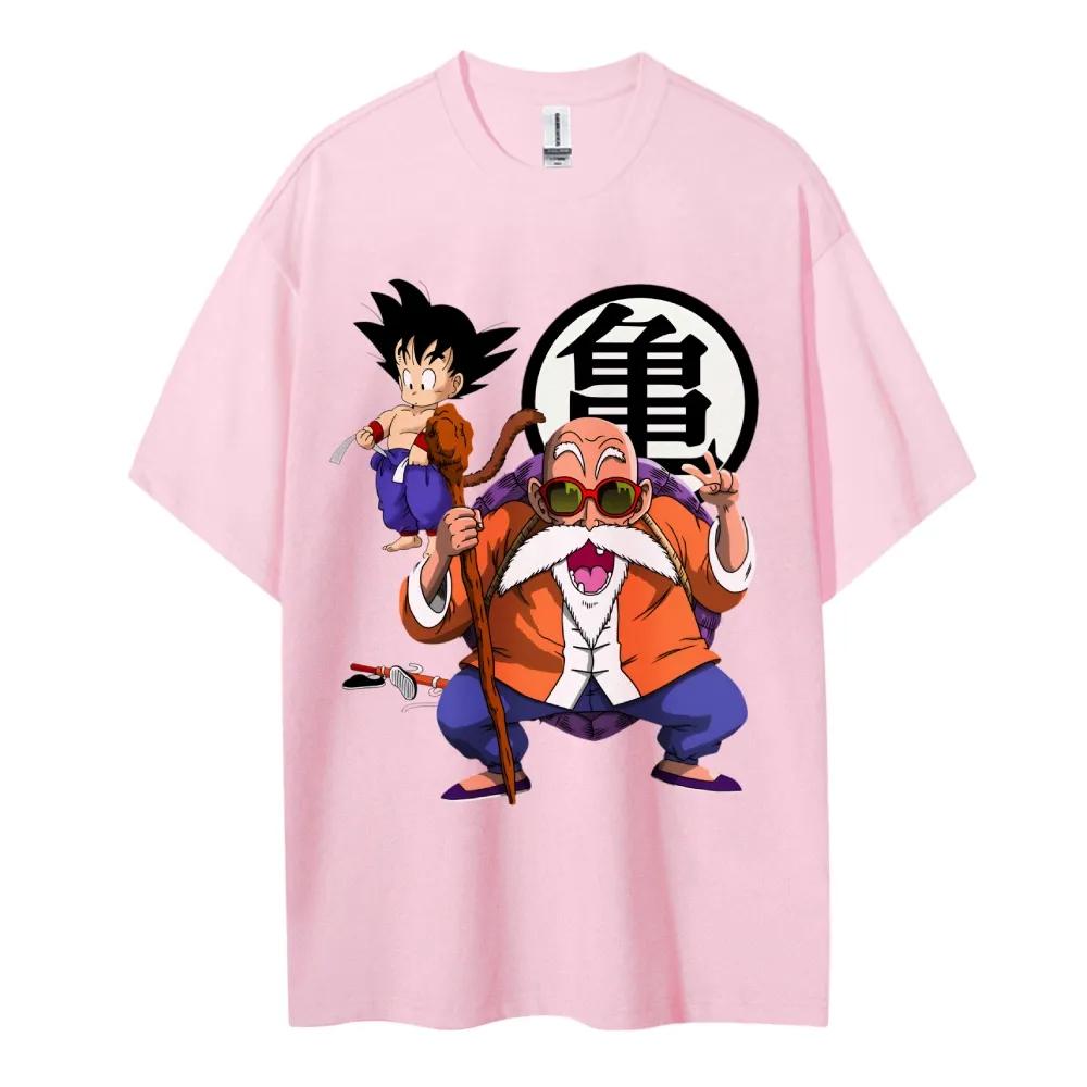 Dragon Ball Tshirt Mens Pure Cotton Casual Round Neck Tshirt Short Sleeve Clothing Summer Sports Casual Short Sleeve Top