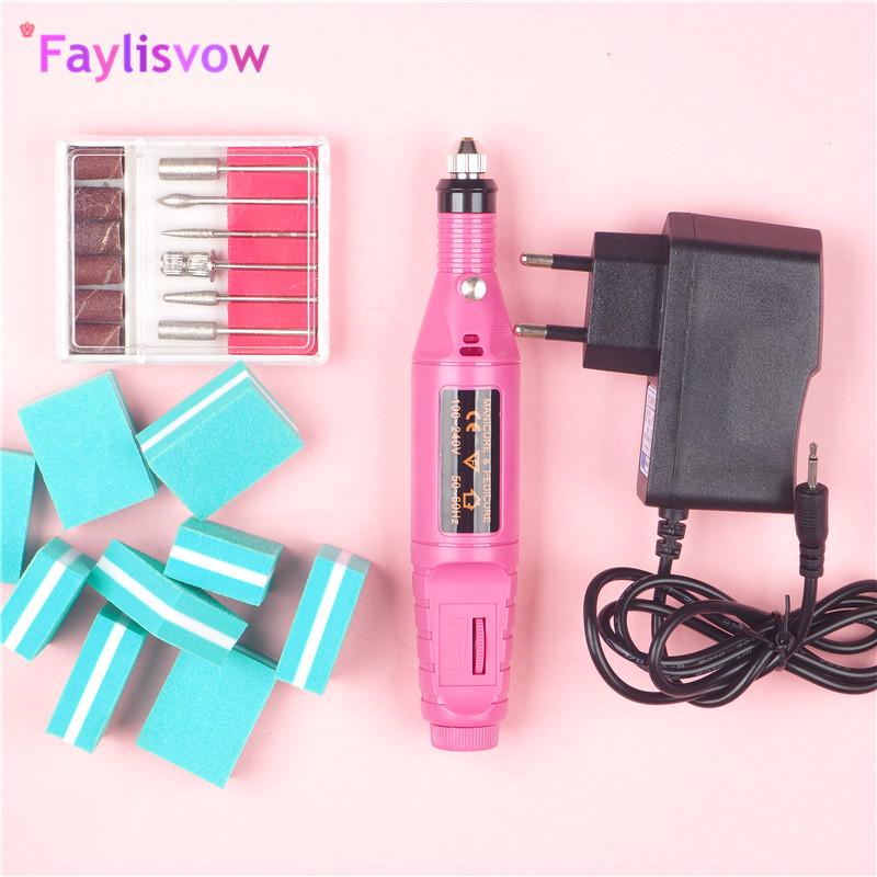 Faylisvow Profesyonel Manikür Pedikür Elektrikli Matkap Tırnak Kalemi Makinesi Seti Kiti