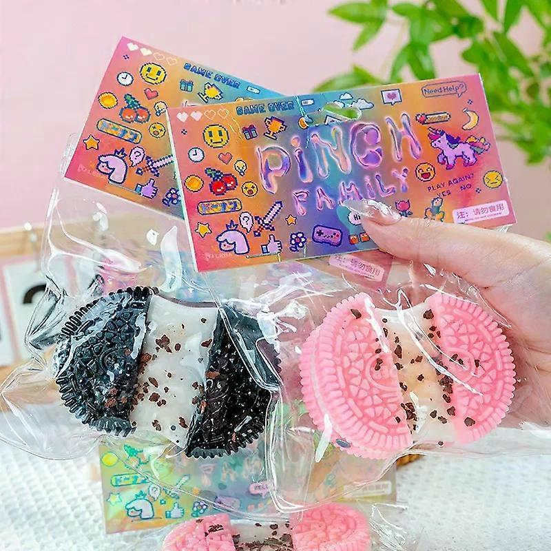 2pcs Squishy Biscuits Squeeze Toys,Sensory Fidget Toy for Your Best Mellow and Chill,Party Favors,Perfect Desk Accessory for Adults