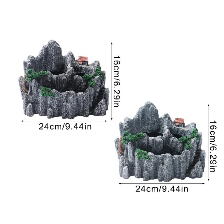 Dekoracyjna doniczka z żywicy Imitacja kształtu góry Akcesoria do ogrodnictwa domowego dla sukulentów Dodająca naturalnych klimatów