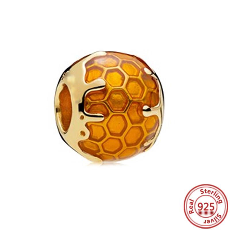 925 Sterling Copper Colorful Zircon Month Star Sign Zodiac Pendant Golden Beads Fit Original Pantaro Charms Bracelet DIY Zircon