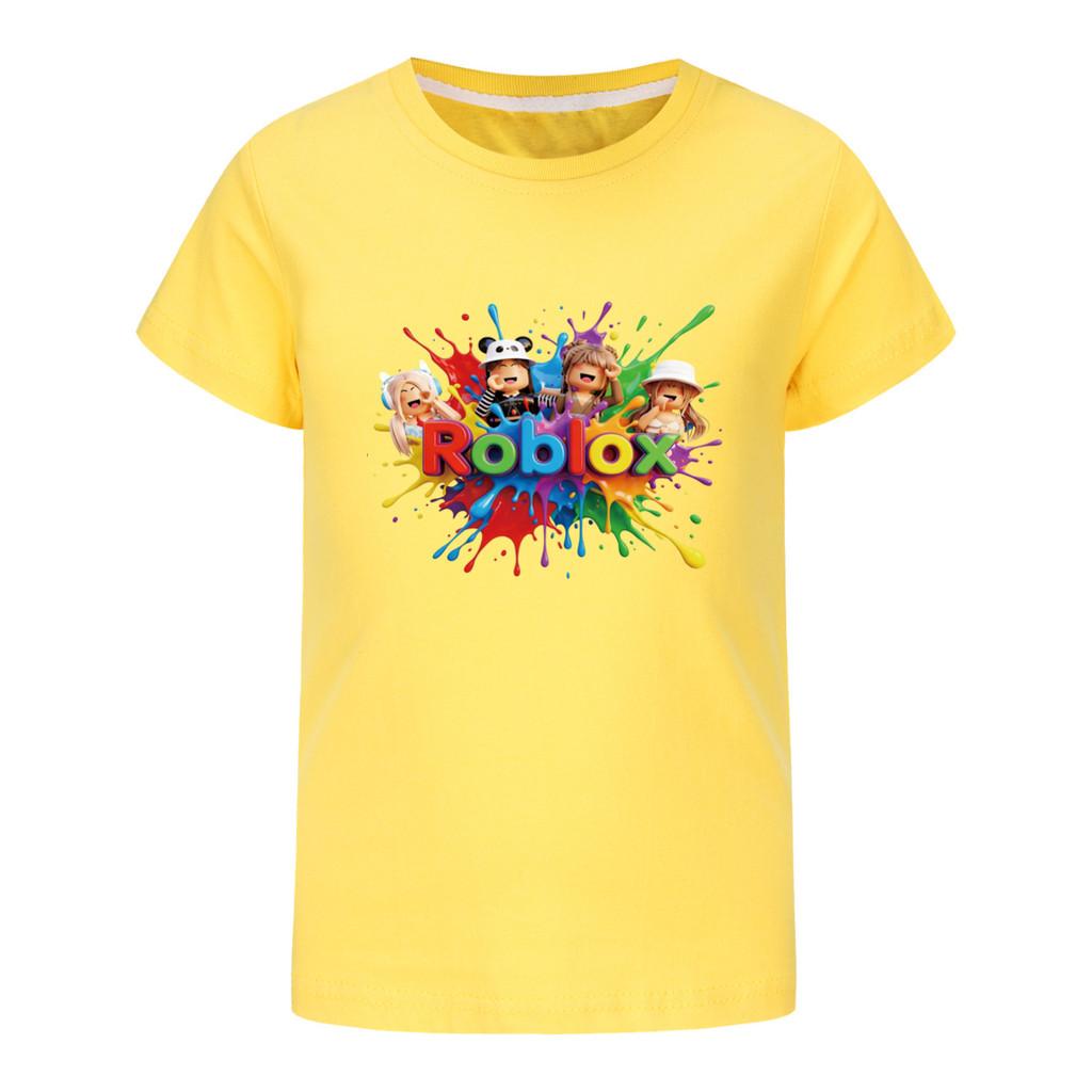 5575 Kids Boys Girls Roblox Print Short Sleeves T-Shirt