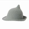 Halloween hat women's autumn and winter magic witch hat wool high quality pointed top decorative curled wizard hat