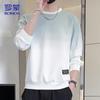Men's Gradient Crew Neck Long Sleeve Sweatshirt