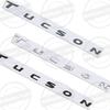 1Pc ABS 3D For Tucson Logo Front Hood Badge Letter Logo Car Rear Trunk Body Sticker Emblem Accessories