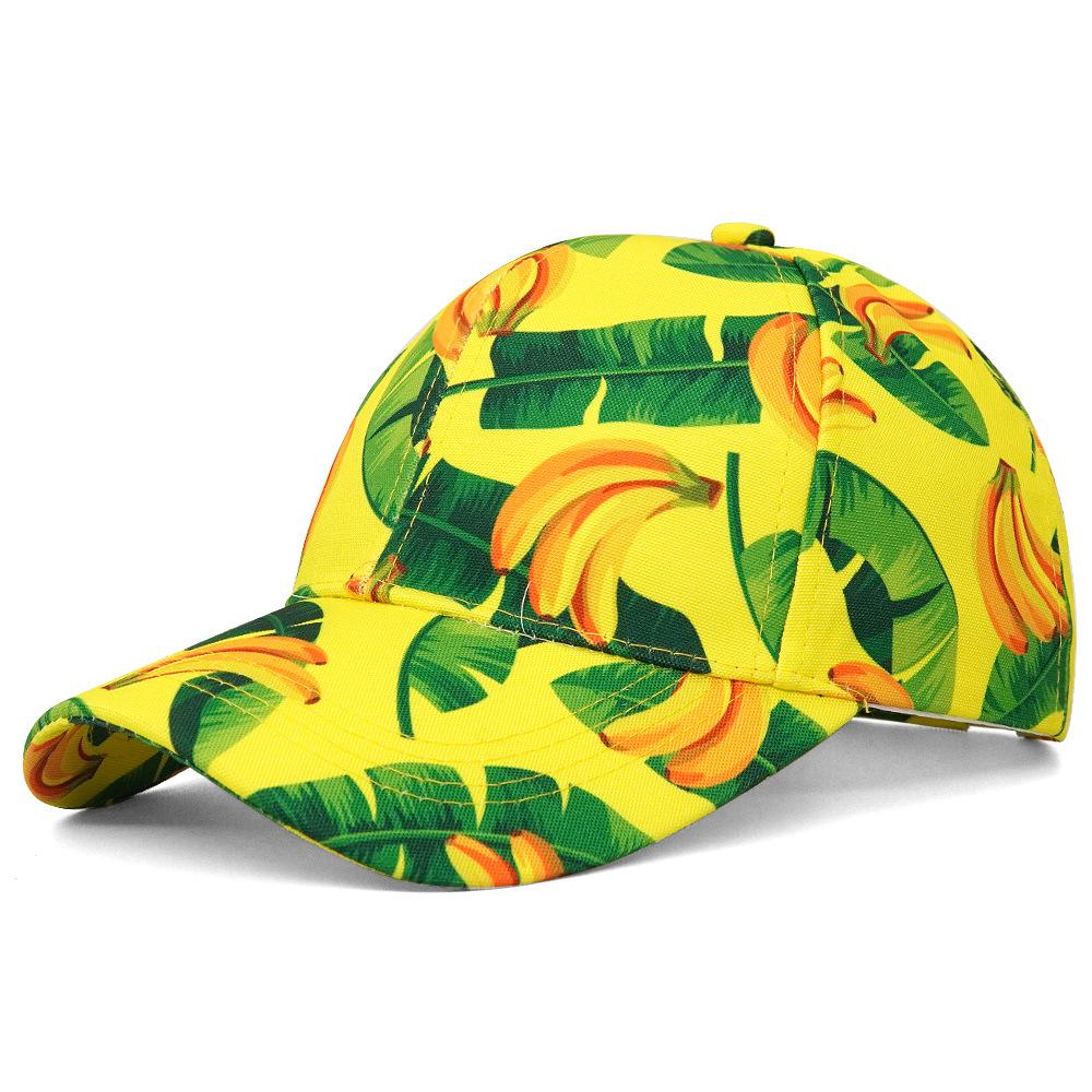 COKK Baseball Cap Women Cute Fruit Printed Sun Hat Adjustable Sunshade Summer Hats For Women Outdoor Casual New