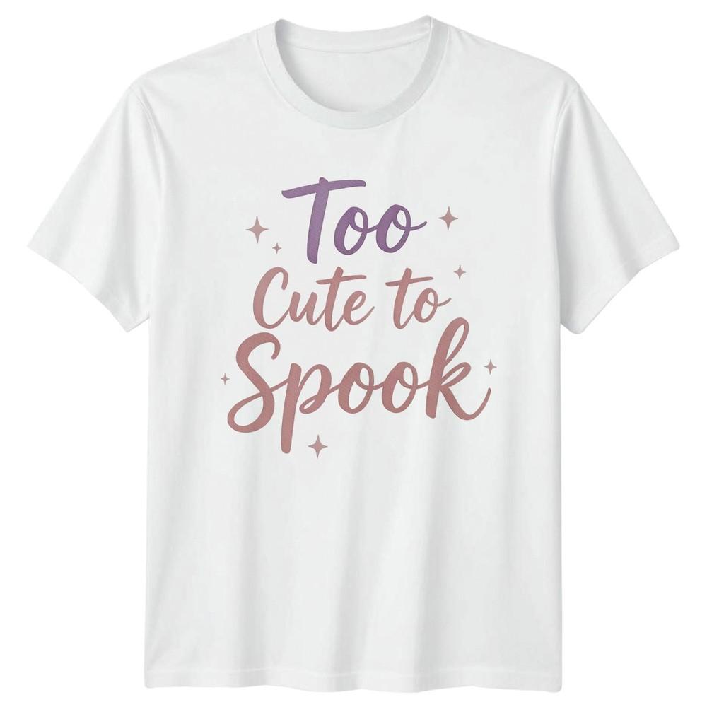 Too Cute To Spook Unisexs TShirt Cute Halloween Gift For Her S