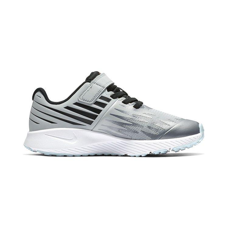 Nike Star Runner SD Round Tip Hook and Loop Leather Slip Resistant Cushioning Abrasion Resistant Low Top BQ8843-001