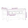 VidaXL Table basse avec tiroirs Corona 85x50x45 cm bois de pin massif, table d'appoint, table de salon, table d'accent, bout 4002772