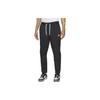 Solid Color Logo Drawstring High-Waisted Joggers Men Bottoms Black DX0623-010
