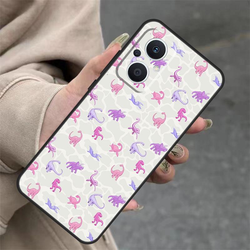 Dinosaur Collage Case For OPPO Reno 14F 13F 12F 11F 10 12 13 14 Pro 7 8 Lite OPPO Find X5 X6 X8 X9 Pro Cover
