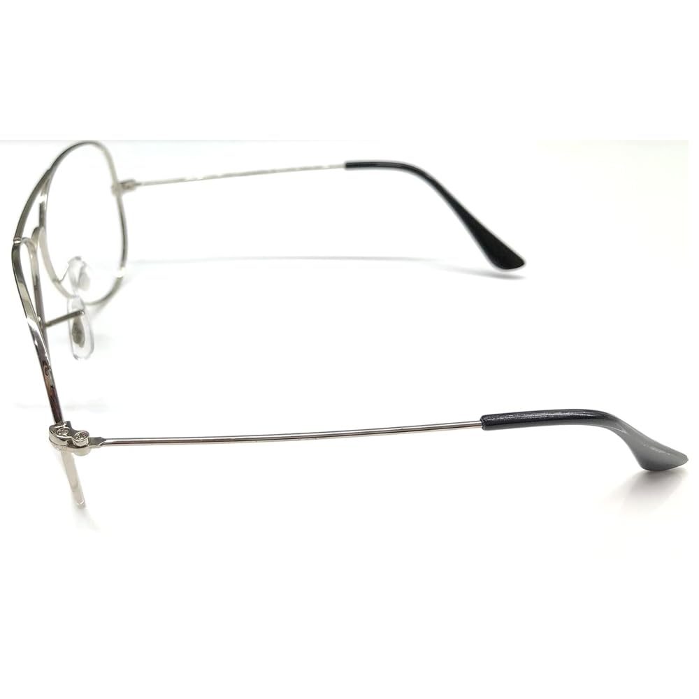 RSINC Full Rim Light Weight, Frame/Eyeglass/Spectacle, Optical, for Men and Women, Silver - Black IB-1 M1 D4-