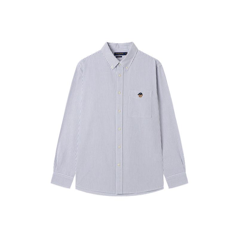 Teenie Weenie Men's Easy Care Striped Oxford Long-Sleeve Shirt