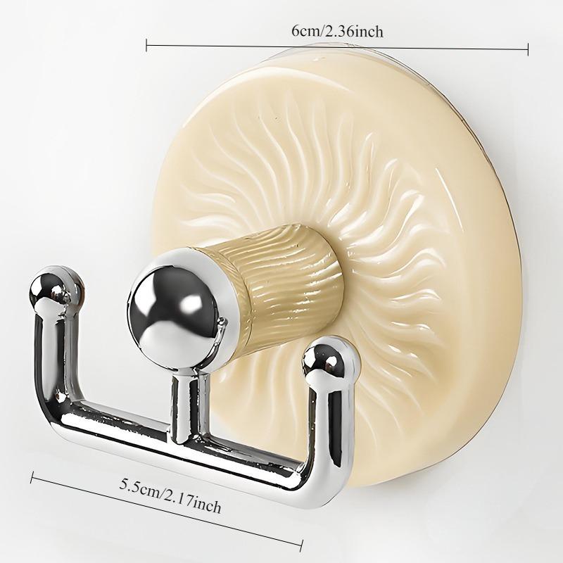 

Suction Cup Hook Cute Adhesive Hook Bathroom Door Hanging Rack Kitchen Double Headed Strong Load-bearing Adhesive Hook Key Hooks