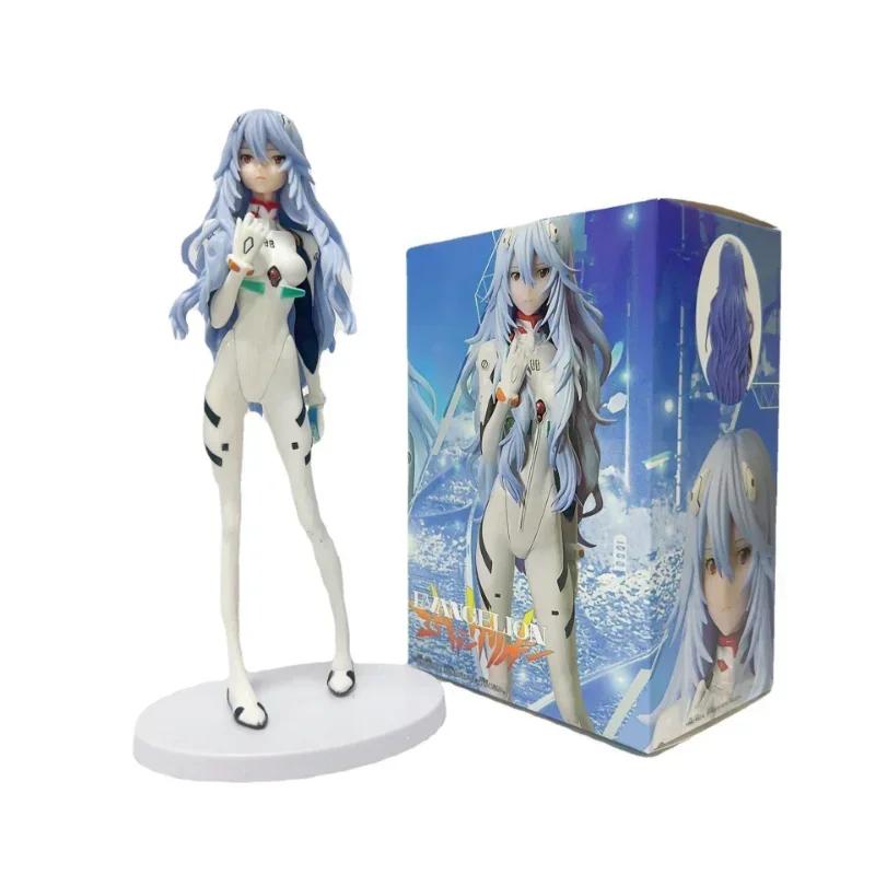 24cm Neon Genesis Evangelion Asuka Langley Soryu Figur Ayanami Rei Figur Desktop Dekoration Sammlermodell Puppen Spielzeug Geschenk