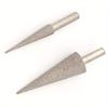 8mm 17mm Cone Type Brazed Diamond Grinding Head 6mm Shank For Grinding Abrasive Polishing Accessorie Dremel Rotary Tools