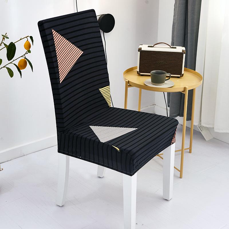 Elastic Printed Chair Cover for Dining and Hotel Use