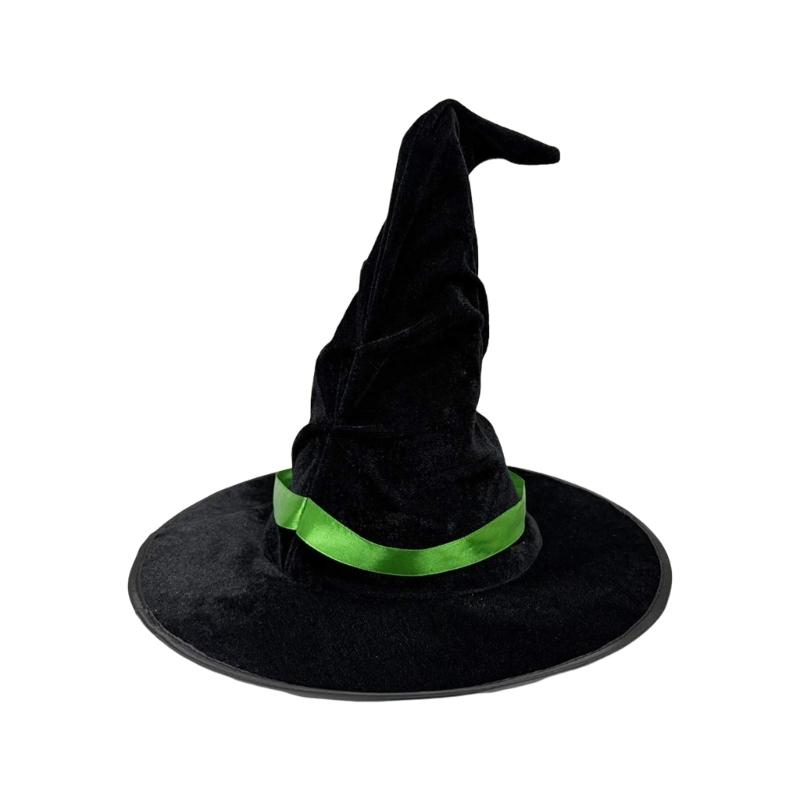 1Pc Halloween Wizard Hat Funny Witch Hat Witch Caps Wizard Costume Accessories for Carnivals Masquerades Party Cosplay