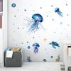 Removable Cartoon Jellyfish Waterproof Wall Stickers