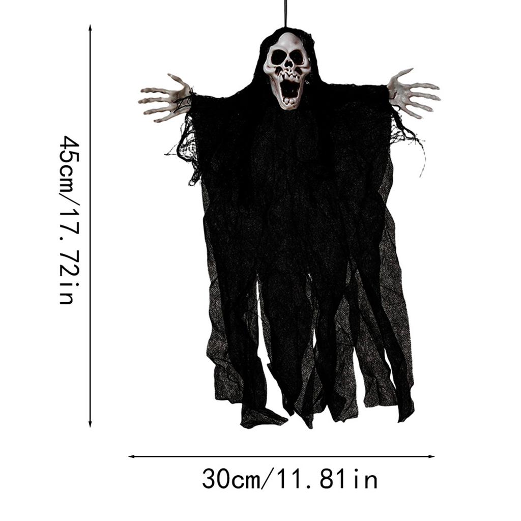 Scary Hanging Skeleton Ghosts Halloween Horror Scary Ghosts Props for Outdoor Porch Patio Tree