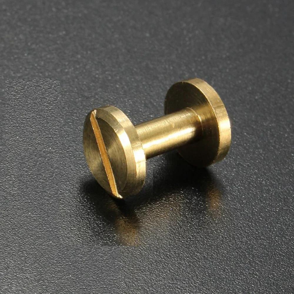 10 Stück/Set 5mm/65mm/8mm DIY Flachkopf Nieten Schraube Lederhandwerk Solider Nagelbolzen Buchhaltungsschrauben Gepäck Kleidung/Tasche/Schuhe