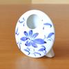 Stilvolle Mini-Keramikblume Arita Indigo-Grasblume Hohe Vase, Keramik, Design, 8,3 cm