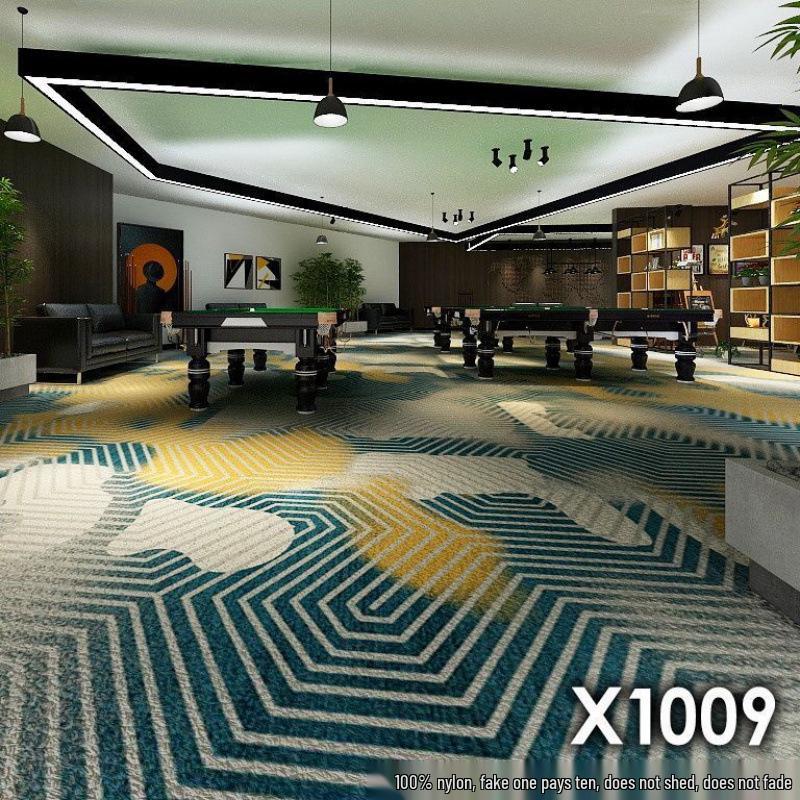 Billiard & Table Tennis Room Carpet - Full Coverage, Wear-Resistant, Flame Retardant, Soundproof