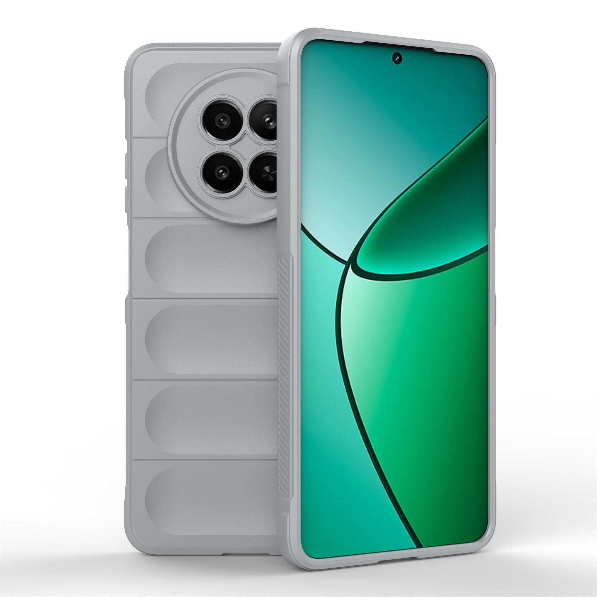 

For Realme 12 5G TPU Case Anti-Scratch Soft Back Phone Cover Light Grey