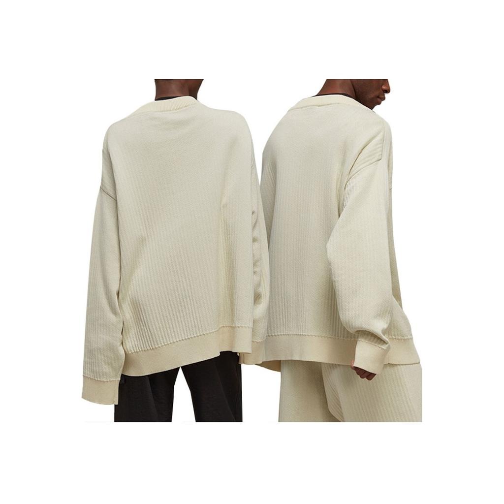 Y-3 Alphabet Pattern V-Neck Long Sleeve Knit Sweater Unisex Tops Off-White IA3110