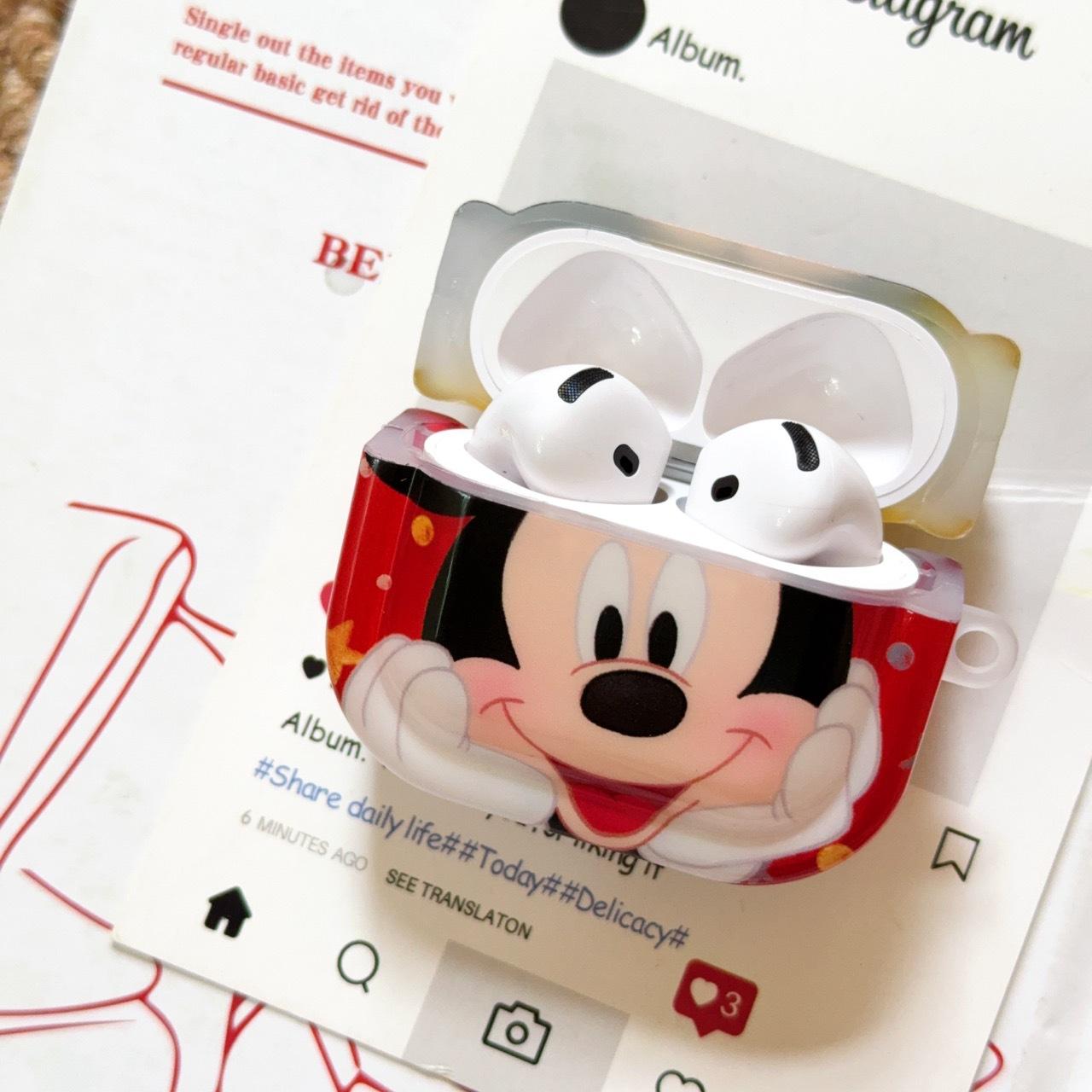 Cartoon mouse is suitable for AirPods new 1st generation bluetooth headset protective case new 1st generation pro1 three-dimensional 1/1st generation airpods1/2 generation