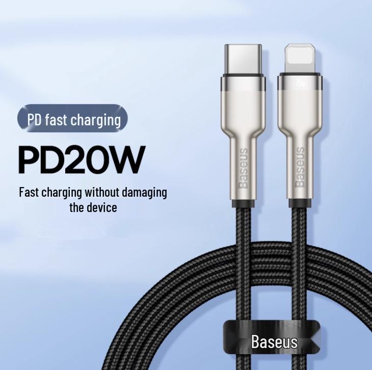 Cablu de Încărcare Rapidă Baseus pentru Apple iPhone 16 Pro, 14, 11, 7P - Încărcător Compatibil 30W