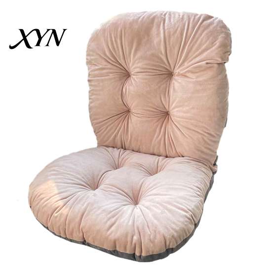 Plush Seat Cushion for Long Sitting Chair with Back Support, Desk Dorm Room Pad Ties, Non-slip Office Dining And Gaming Chairs Comfortable Study